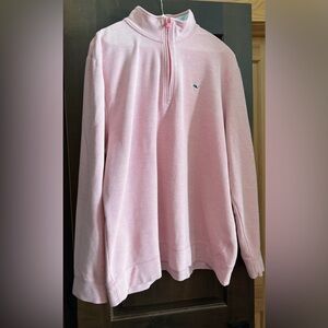 Vineyard Vines Men’s Light Pink Quarter-Zip Sweater Men’s XXL Nautical